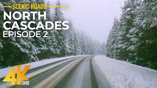 Exploring Winter Roads from inside the Car in 5K - Scenic Drive along North Cascades HWY 20 - #2