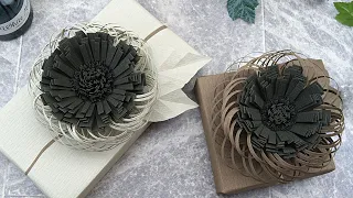 Gift Wrapping | Paper Craft Flower Ideas for Gift Decoration  | I.Sasaki Original