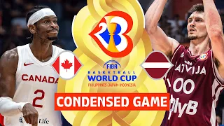 Canada 🇨🇦 vs Latvia 🇱🇻 | Condensed Game | FIBA Basketball World Cup 2023