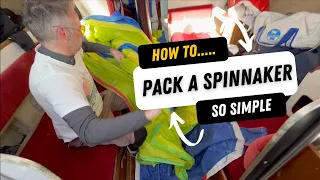 How to pack a spinnaker. Simple and easy