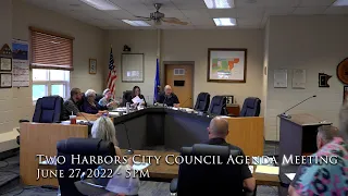 Two Harbors City Council Agenda Meeting - June 27, 2022 - 5PM