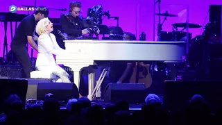 Lady Gaga performs The Edge of Glory at Harvey relief concert at Texas A&M