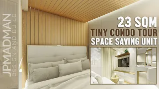 Tiny Condo Tour 23sqm : Space Saving - Modern Interiors | Avida Serin