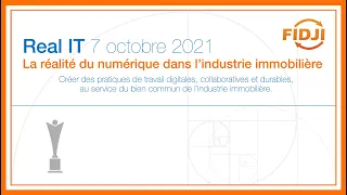 Real IT 2021, 9h30 : un évènement organisé par l'Association Professionnelle Immobilière FIDJI