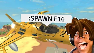 ROBLOX Military Tycoon Funny Moments (F16)