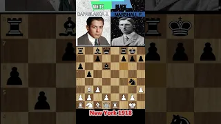 Capablanca vs Marshal 1918 Notable game