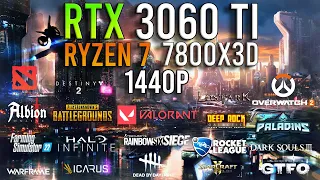 RTX 3060 Ti + RYZEN  7 7800X3D - Test In 25 Games at 1440p