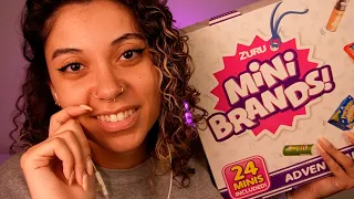 *CLOSE & SENSITIVE* Whispers & Gentle Taps (opening a mini brands advent calendar) ~ ASMR #sleepaid