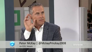 Peter McKay, co-CEO of Veeam, at HPE Discover 2017