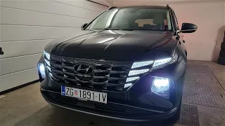 Hyundai TUCSON PHEV (2023) - driving in FOG / LED Lights Test