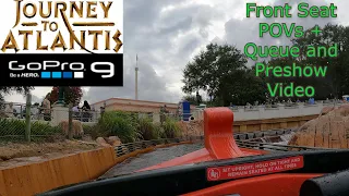 Journey To Atlantis Front Seat POV + Queue | SeaWorld Orlando