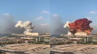 Pagsabog sa BEIRUT LEBANON | Massive Explosion