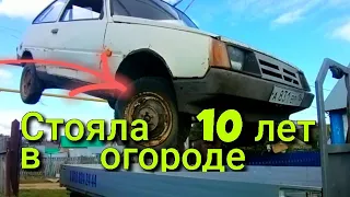 ОНА СТОЯЛА 10 ЛЕТ В ОГОРОДЕ   , КУПИЛ У ДЕДА  ЗАЗ 1102 , 1 часть обзор