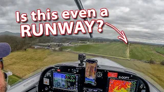Landing on a skinny little hybrid runway!