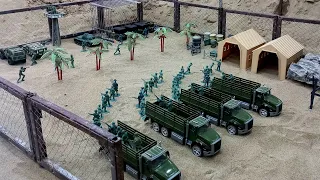 Army Men: Green Army Men Seige the Tan Territory #stopmotion (army men stopmotion)
