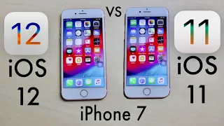 iPHONE 7: iOS 12 Vs iOS 11! (Speed Comparison)