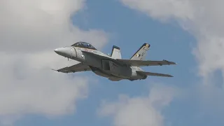 F-18 Super Hornet Tactical Demonstration. Reno Air Races. Saturday. 4K 60fps. 2023