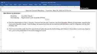 Special Council Meeting - Tuesday, May 24, 2022 - 9:30 a.m. - City of Richmond Hill