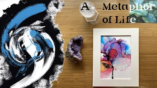 Alcohol Ink Art - A Metaphor of Walking Through Life