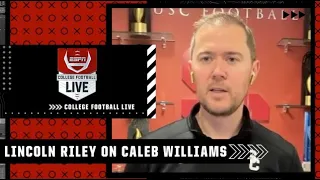 Lincoln Riley on Caleb Williams transferring to USC | College Football Live