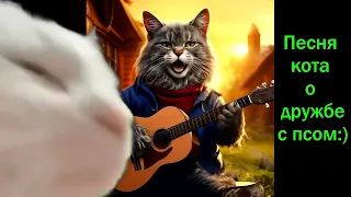 Клип на песню кота о дружбе с псом.