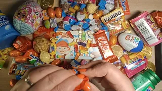 Unwrapping Sweets New Some Lot's of Candies Lollipop | Eggs, KitKat, Haribo | Satisfying Video