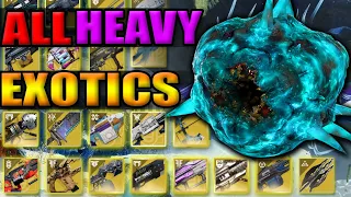 All Exotic Heavy Weapons Vs Chimaera! (Warlord's Ruin Final Boss)