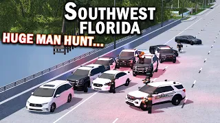 LEADING POLICE ON A HUGE MAN HUNT... || ROBLOX - Southwest Florida