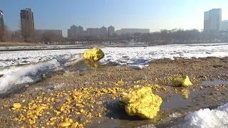 On the River in City, Mining Gemstones and Gold! (10 kg of Gold Mined)