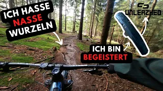 Nasse wurzeln Fahren, Unleazhed Mudguard M02, GoPro sauber!