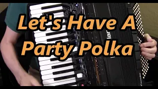 Roland 4x Accordion  Let's Have A Party Polka  Backing Tracks