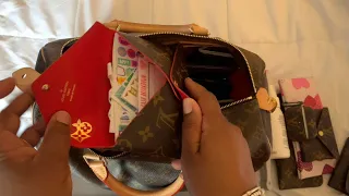 Whats in my bag/what’s in my purse Louis Vuitton speedy 35