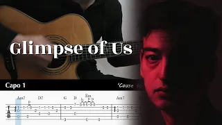 Glimpse of Us - Joji - Fingerstyle Guitar TAB Chords