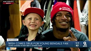 Make-a-Wish grants one Bengal's fan's biggest wish: To meet Ja'Marr Chase