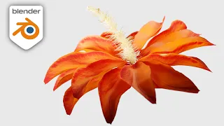 Houdini Like Flower Growth In Blender Tutorial (cloth sim)