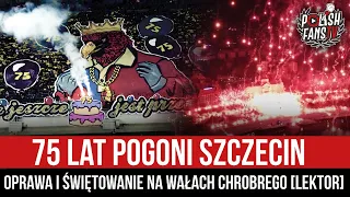 75 lat Pogoni Szczecin - oprawa i świętowanie na Wałach Chrobrego [LEKTOR] (22.04.2023 r.)