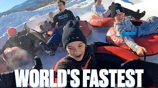 9 CRAZY KIDS CONQUER THE WORLD'S FASTEST AND MOST TERRIFYING TUBING COASTER | INSANE HIGH SPEEDS
