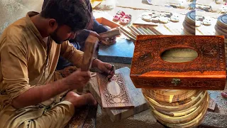 Woodworking Project of Hand Carved Wooden Tissue Box | Woodworking Ideas | DIY Woodworking Projects