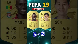 SADIO MANE VS SON FIFA COMPARISON #shorts #football #fifa10 #fifa23 #son #mane