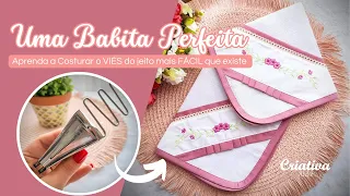 Aprenda como costurar uma BABITA PERFEITA | Acabamento com VIÉS do jeito mais fácil que existe