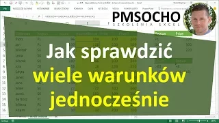 excel-760 - Jak sprawdzić wiele warunków jednocześnie - funkcja ORAZ, funkcja LUB