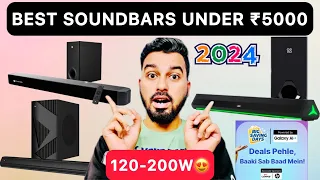 Top 3 Best Bluetooth Soundbars Under ₹5000 in Flipkart Sale | 120W to 200W