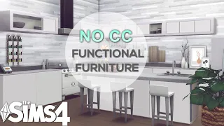 FUNCTIONAL FURNITURE NO CC SIMS 4 | The Sims 4 Tutorial