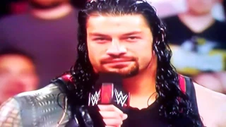 "This Is My Yard Now." Roman Reigns States To WWE Universe on USA RAW after Wrestlemania 4/3/17 2017