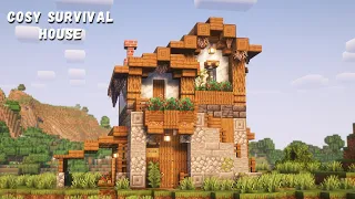 Minecraft: How to Build Cosy Survival House | Easy Survival Tutorial