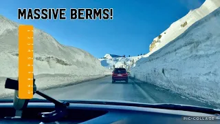 Carson Pass reopens with crazy SNOW berms.  Kirkwood corn harvest! South Lake Tahoe.