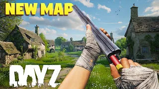 Day 1 on a NEW SUNNY ENGLISH DayZ MAP!