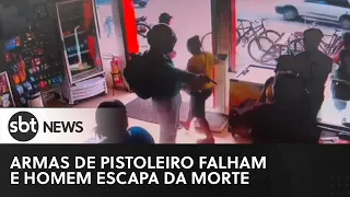 Homem escapa da morte após duas armas de pistoleiro falharem no Amapá