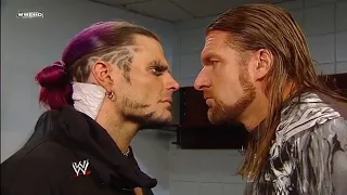 Jeff Hardy And triple h backstage Smackdown 5 december 2008