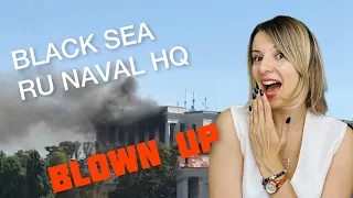 RUSSIAN BLACK SEA NAVAL HEADQUARTERS DESTROYED IN SEVASTOPOL, CRIMEA. Vlog 481: War in Ukraine